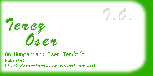 terez oser business card